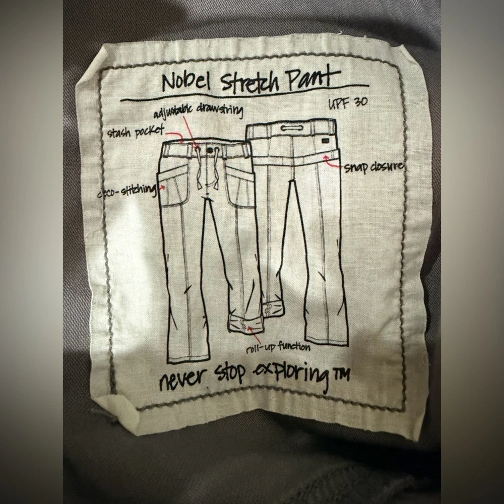 The North Face Gray Roll Up Hem Hiking Pants Size men’s Size M